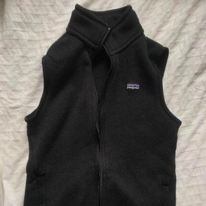 Black Patagonia Zip Up Vest- Double Pockets